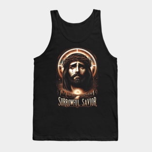 Sorrowful Savior,  his inner struggle and ultimate surrender to God's will Tank Top